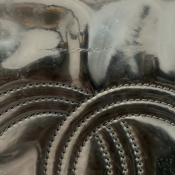 Chanel black patent leather GRAND SHOPPER TOTE GST BAG shoulder purse Authentic - Picture 11 of 17